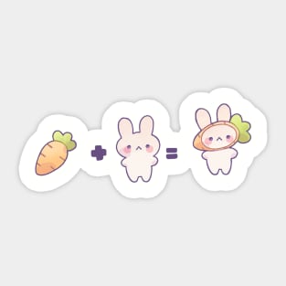 Carrot costume Sticker